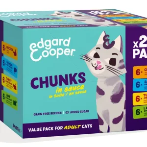 Edgard & Cooper Adult Multipack Stückchen in Soße 85 g 24 Stück Knallerangebot